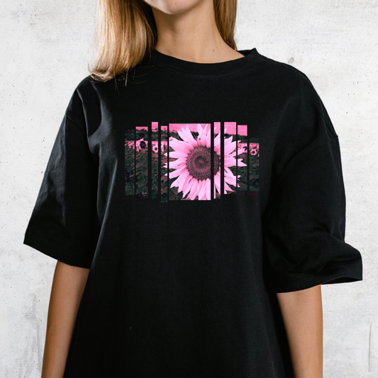 Pink Bloom – Oversized Heavy Tee